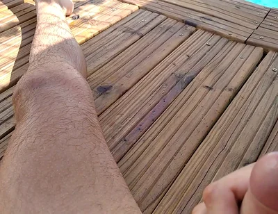 Delicious Cum From Big Cock in the Chill Out Pool