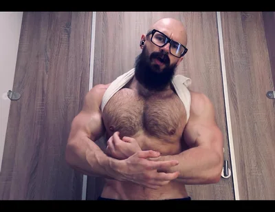 Pec God. Listen to My Hard Breathing and Look at My Bulging Muscles