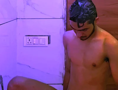 Young Boy Naked Having Fun