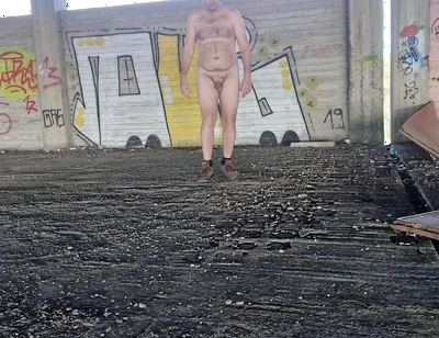 All Naked in Street