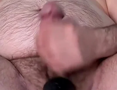 Hairy Daddy Bating Edging and Cumming