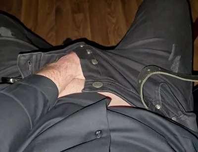 After Work Jerk off - Handsome Stud Unzips Thick Cock & Jerks Hard
