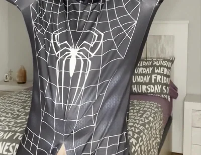 My Big Cock Dont Need Touch to Cum! Spiderman Cums