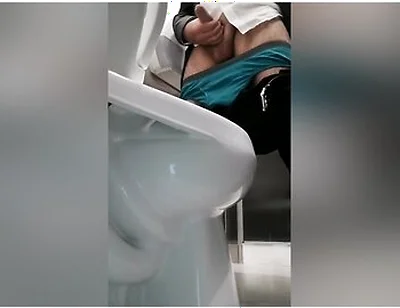 Man Gets Excited In Public Toilet