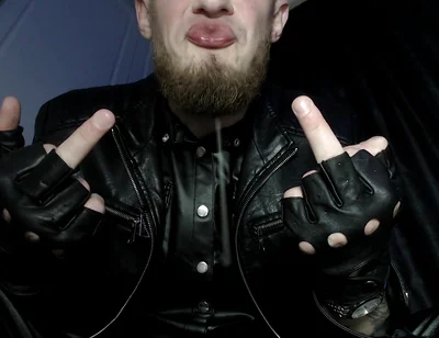 All-leather Alpha -dominates and Humiliates with Spit and Shoe