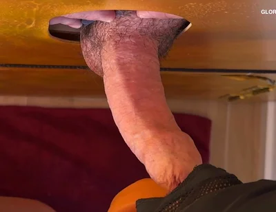 His Cock at the Gloryhole It Was Just Very Horny