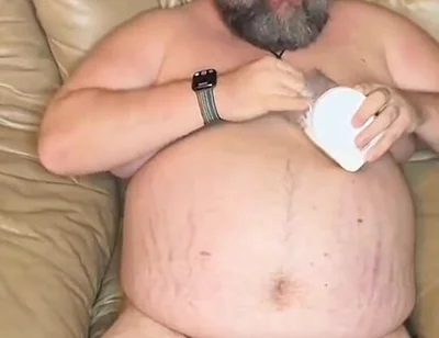 Relaxing with a Cold One and a Hot Cock