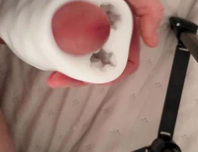 Big Dick Destroys Fleshlight & Fills It with Cum