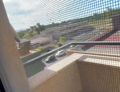 Too Cum From Balcony Almost Caught by Neighbors