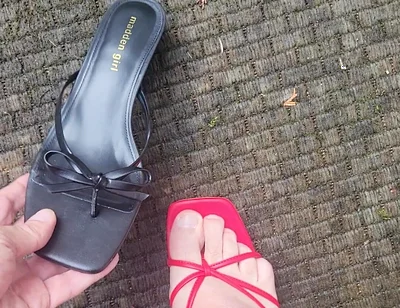 Cumming in Heels Outside Again!