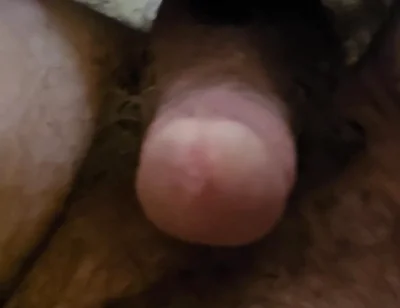 Laid Back POV in Bed with My Shorts Downs and Drop of Precum