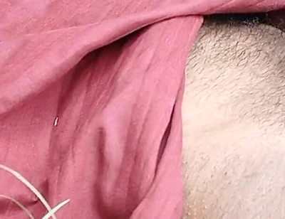 While Roaming in the Field, He Started Hitting the Hilt