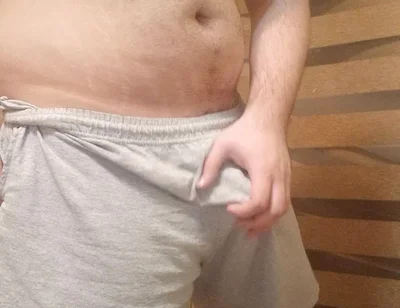 Beefy Stud Goes Commando and Shows off