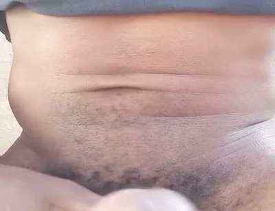 Stroking My BBC and Moaning Outdoors