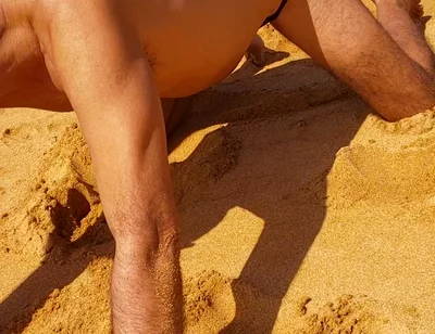 Ladysilva on the Beach in Panties Showing off Her Hot Ass