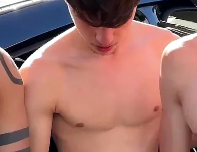 3 Uncut Twinks Suck Outdoor Hiking Almost Caught