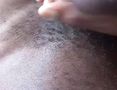 Stroking BBC Full Cum on My Tummy