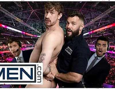 Hayden Harding Catches Streaker Evan Jordie And Gets Fucked Hard Against The Wall