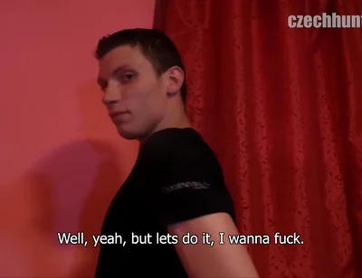 Czech Hunter - Euro Stud Deepthroats Thicc Cock for First Time