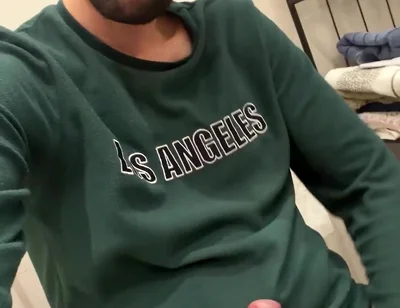 Hot Stepdaddy Jerking off in Bathroom