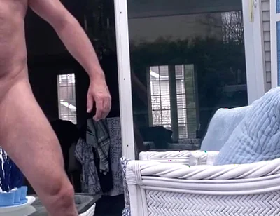 Hunk Buddy-bear Naked Sunbathing in the Veranda 5