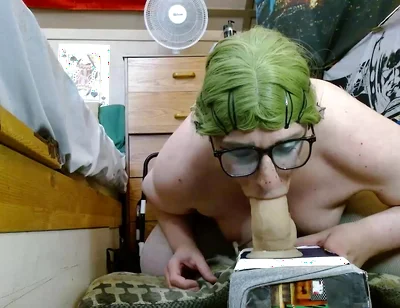 Sissy Sits on Dildo Then Bends Over