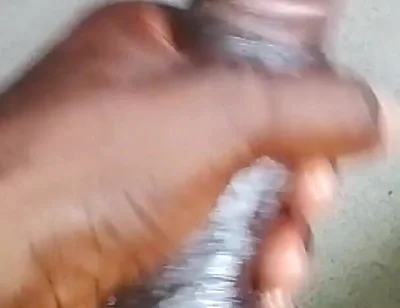 Stroking My BBC Hard Till I Cum