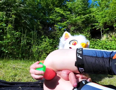 Twink Uses Carrot in His Ass