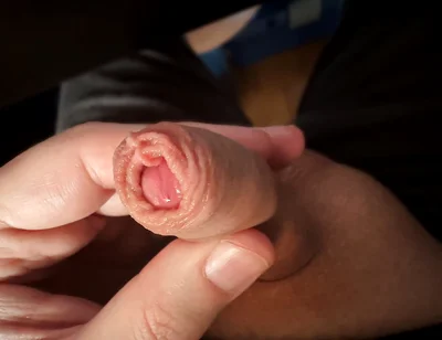 Play with My Little Cock and the Long Foreskin (slow Motion)