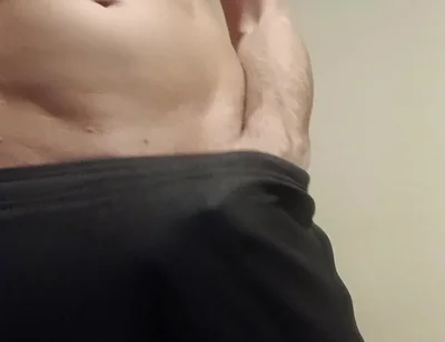 Showing off My Cock in Joggers