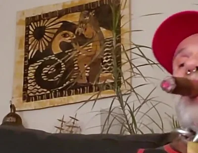 Cigardad on His Couch