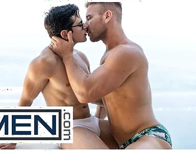 Sumner Blayne Bends Alex Gonz Over For A Deep Fucking And A Steamy Beach Facial