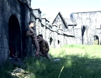 Young Hung Muscle Stud Pounds His Lover Anal Outdoors and Shoots a Thick Cumshot