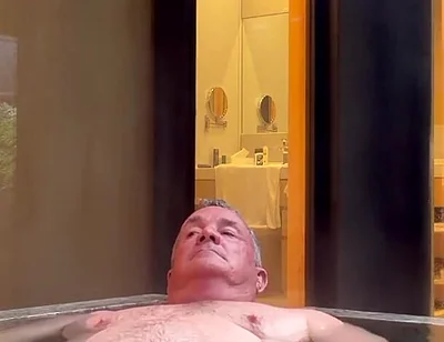 Stripping Down and Getting in the Hot Tub.
