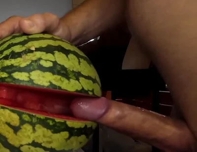 My Way of Beeing a Vegan. Fucking a Watermelon