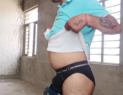 Indian Desi Police Officer Stepfather Get Suckiing and Shower with Neighbour Stepfather and Army Officer