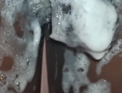 Cms Cleaning His Big Black Uncut Cock
