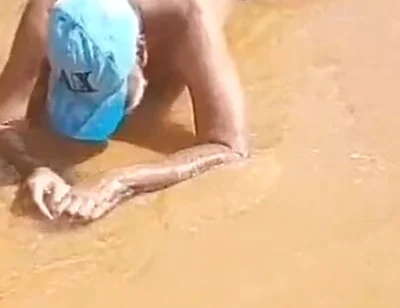 Ladysilva Naked on the Beach Very Hot