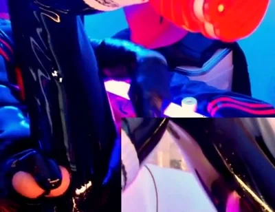 I Love the Black Full Body Latex Suit