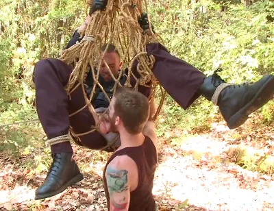 Officer Bullet - Ass Fucked and Edged in the Middle of the Woods