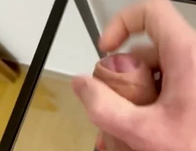 Fresh Cum on a Glass Table