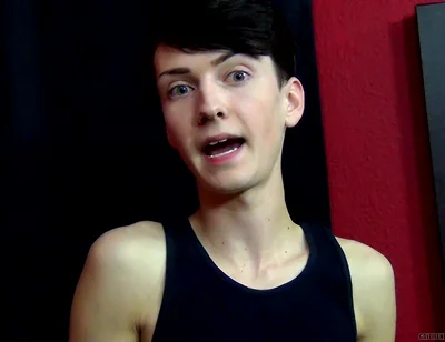 Slim Twink Benjamin on Set