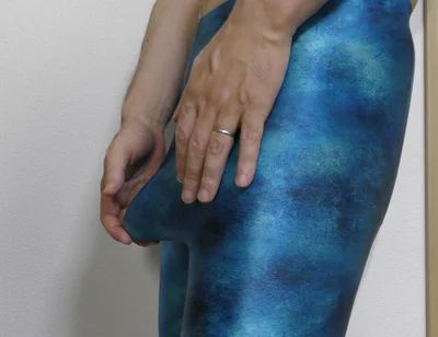 Blue Leggings Masturbation