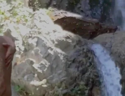 Tatted Gay Stepdaddy Fucks Twink Public Hiking Waterfall Fucking Caught Hardcore Anal Big Cumshot Uncut
