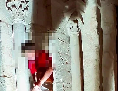 Excessive Cumshot in a Super Risky Place