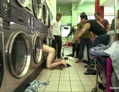 Punk Gets His Balls Stretched and His Hole Fucked by a Crowd of Men