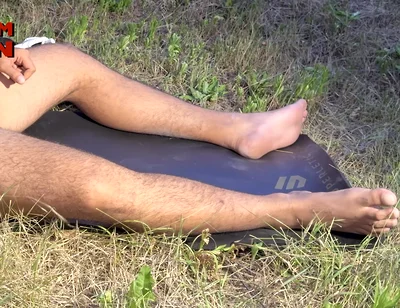 Huge Arab Alpha Brought His Big Feet, Big Cock and Balls Full to the Max