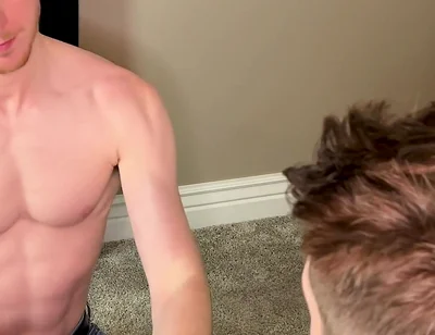 Step Brother Sucks My Dick and Swallows My Load