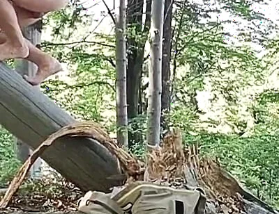 Hardcore Outdoor: Rough Handjob in Fresh Air