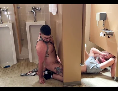 Group Fun in the Gym Bathroom